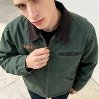 Veste imprimée rétro style Detroit pour hommes et femmes, vêtements de travail pour hommes
