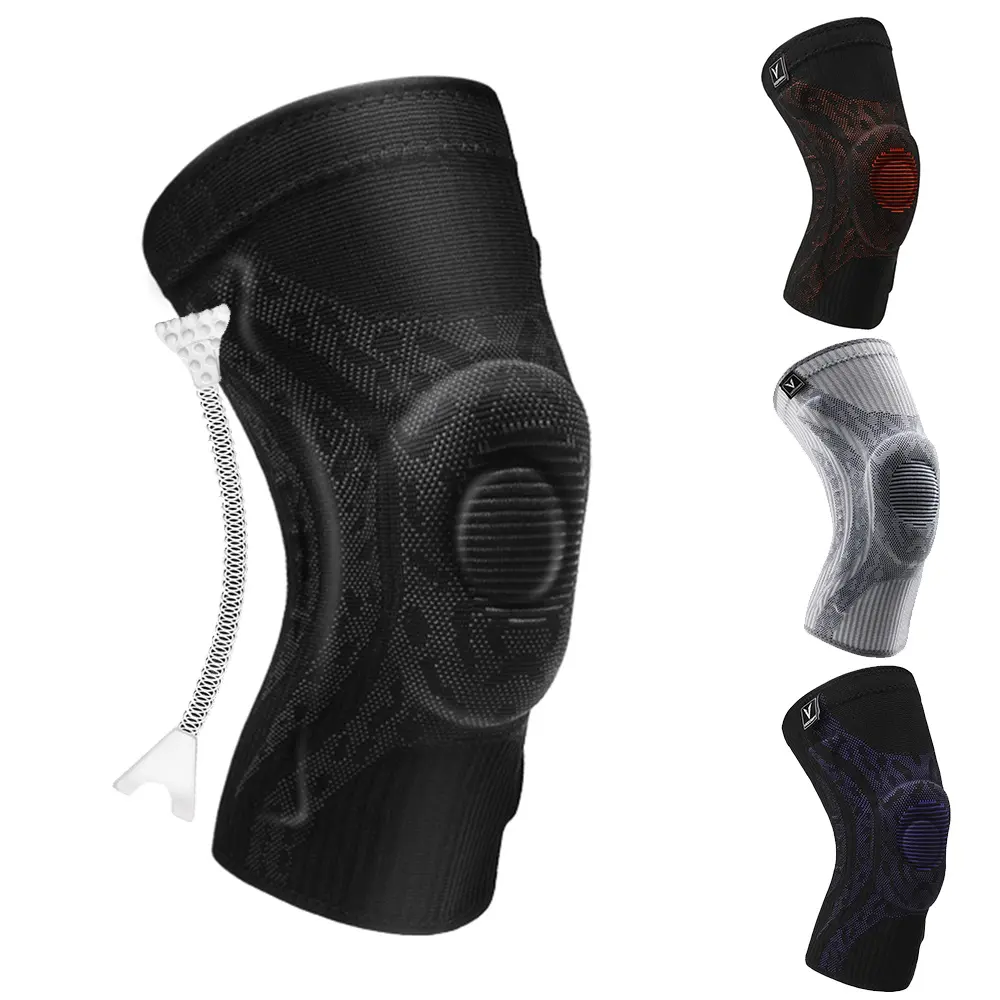 Genouillère de Compression élastique et respirant, 1 paire, pour Fitness, entraînement, course à pied, Sport, soutien pour le Basketball