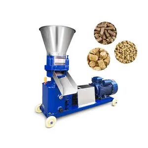 Hot Selling Feed Processing Pellet Machine Thuis Gebruik Hout Zaagsel Gras Stro Tarwe Zemelen Pellet Maken Machine Voor Veevoer