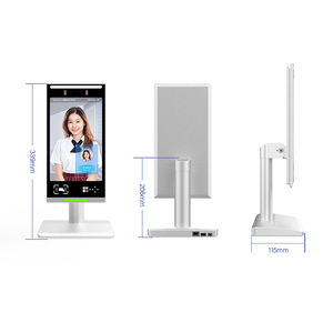 Appareil de reconnaissance faciale Android à écran tactile de 10 pouces, machine de gestion biométrique de présence avec lecteur de code QR et RFID - Product Image 2