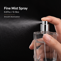 Pompe pulvérisatrice de parfum à brume fine, atomiseur à vis en aluminium et plastique, accessoires pour flacon de parfum, col 13 15 18