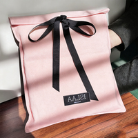 Sac en coton à cordon avec logo personnalisé, emballage textile, sac en coton écologique, enveloppe en coton, sac anti-poussière pour sac à main, sac à chaussures