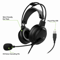 Casque d'écoute éducatif personnalisable OEM ODM avec microphone à réduction de bruit active pour l'école, les laboratoires de langues/multimédia/informatique