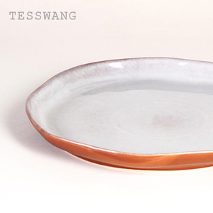 Assiette de service d'hôtel de style simple et moderne, <span class=keywords><strong>design</strong></span> en céramique occidentale pour le camping - Product Image 5