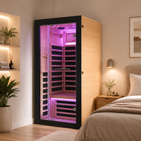 Sauna infrarouge personnalisé HG pour 1 personne avec thérapie par lumière rouge pour le bien-être et la relaxation à domicile