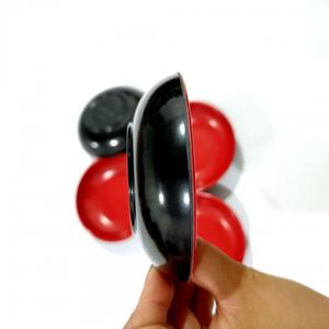 Petite assiette à vinaigre, petite assiette bicolore noir et rouge, assiette à vinaigre, assiette pour restauration rapide, assiette à condiments, vente en gros à 1 yuan - Product Image 3