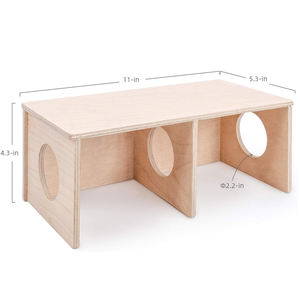 Criceto segreto Peep Shed a 2 camere nascondiglio e Tunnel per esplorare i giocattoli - Product Image 3