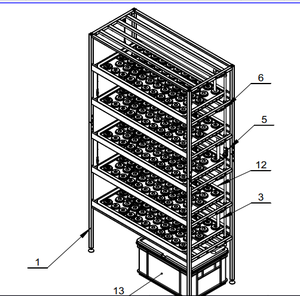 <span class=keywords><strong>Petite</strong></span> serre verticale complète avec système hydroponique avec support de culture pour l'ensemencement de laitue en intérieur - Product Image 2