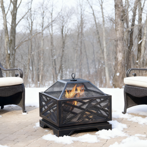 Prix d'usine Cheminée de jardin Foyers géants d'extérieur Poêle à bois Grille de foyer en métal en acier moulé - Product Image 5