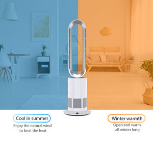 Ventilatore Senza Pale 2-in-1 Elettrico con Telecomando, Portatile, per Casa, in Plastica, PTC, con Maggiore Flusso d'Aria e Bassa Rumorosità, Funzione Raffreddamento e Riscaldamento - Product Image 5