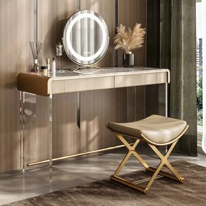 2025 nouvelles arrivées de conception simple chambre atmosphérique en bois blanc maquillage <span class=keywords><strong>coiffeuse</strong></span> - Product Image 2