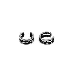 Yunnique – boucles d'oreilles à clipser géométriques en argent tibétain pour hommes et femmes, bijoux à la mode sans perçage, en acier inoxydable 316 - Product Image 5
