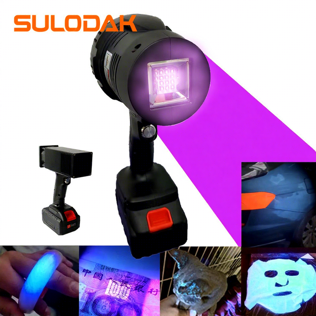 Ultraviolet Lamp for Car Body Paint Inspection Automotive Car Paint Flaw Detection Rechargeable UVLED Curing Lamp