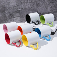Tasse en céramique avec poignée en forme de cœur créative, impression de logo personnalisée pour offrir en cadeau