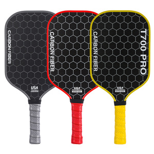 Raquette de pickleball en fibre de carbone T700 Pro 16 mm 250 g Approuvée aux États-Unis Équipement d'entraînement - Product Image 1