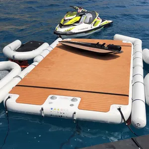 Ganzer Verkauf Aufblasbare Wasser dock Schwimmende Plattform Aufblasbare Yacht insel Schwimmdock Aufblasbare Boots dock Für Wassers paß