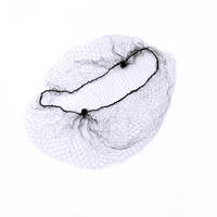 Filet à cheveux jetable non tissé élastique invisible noir et marron pour salon de beauté, usage médical et alimentaire, lot de 144 pièces