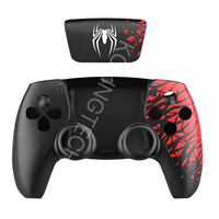 Coque avant et arrière pour manette PS5, remplacement DIY, coque personnalisée, motif araignée, plaque frontale pour manette PS5
