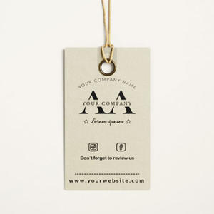 Últimas Estilos Personalizado Brilhante Folha De Ouro Carimbo Swing Papel pendurar <span class=keywords><strong>Tag</strong></span> para Roupas - Product Image 2