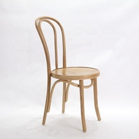 Chaise en bois courbé empilable bon marché populaire pour hôtel Thonet pour mariage