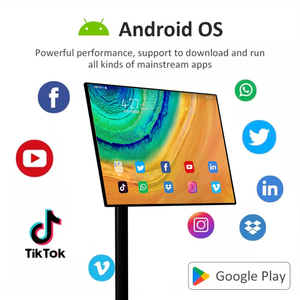 Eimio Tương Tác OEM 21.5 Inch FHD Di Động Thông Minh TV Với 6 + 128G <span class=keywords><strong>Android</strong></span> 12 IPS 1080P Màn Hình Cảm Ứng Trắng LED Đèn Nền Tủ - Product Image 2