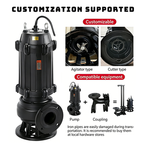 <span class=keywords><strong>Pompe</strong></span> submersible WQ pour eaux usées 0,75 kW 50 mm en fonte, haute pression personnalisée pour système de drainage des eaux usées domestiques à petite échelle - Product Image 2