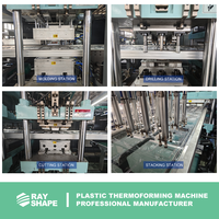 Machine de thermoformage de couvercles de gobelets en plastique, machine de fabrication de barquettes à œufs en plastique, machine de fabrication de contenants alimentaires en plastique, machine de fabrication de boîtes à glace en plastique