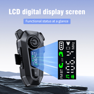 Auriculares Inalámbricos para Casco de Motocicleta con Radio FM, Pantalla Digital y BT 6.0, Resistentes al Agua, para Ciclismo al Aire Libre, Comunicación en Grupo, Novedad 2026 - Product Image 2