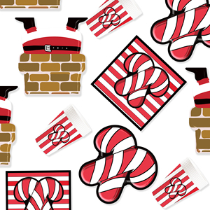 DAMAI Christmas-themed Paper Plate Set Santa Claus Paper Plate Set Christmas Candy Paper Plate Set - Product Image 2