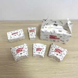 Boîte à hamburger en papier kraft personnalisée, <span class=keywords><strong>mini</strong></span> boîte à hamburger rose, boîte à clapet, emballage à emporter, boîte en aluminium, emballage à hamburger - Product Image 4