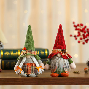 New cross-border Harvest Festival faceless <b>doll</b> figurine Rudolph <b>doll</b> Christmas decoration small gift Thanksgiving - Product Image 2