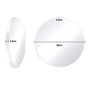 Tùy Chỉnh Nhôm Hợp Kim Kim Loại Lớn Khung Vàng Trắng Vòng Gương Trang Trí Nội Thất Treo Tường Gương Gương Phòng Tắm - Product Image 1