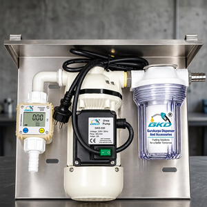 Kit de pompe à urée GKD GKD-550 230V 50Hz 550W 40L/Min avec débitmètre et réservoir filtrant, montage mural/sol - Product Image 1