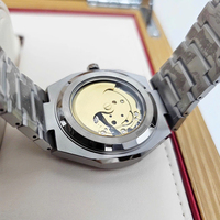 Bestseller Citizent Automatische Mechanische Uhr Saphirglas Blauer Kalender Leuchtend Zifferblatt Edelstahl Armbanduhr NJ0180