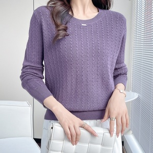 Femmes décontracté cou pull pull manches longues automne hiver hauts en tricot fermeture à glissière froncé décoration solide Cardigans - Product Image 5