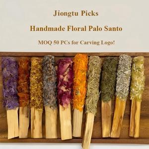 Palosanto en Barra Directo de Fábrica, 9 Tipos, Hecho a Mano, 8-14g, Bajo MOQ, Logotipo Personalizado, Madera Tallada, Regalo para Yoga y Meditación, Perú Jiongtu - Product Image 3