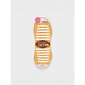 Lacci sportivi sportivi in Silicone bianco in poliestere - Product Image 1