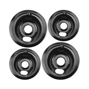 WB31M19 WB31M20 Drip Pan Bowl Set 4 pack Compatible With G-E Hotpoint Electric Range include 3 x 6 inch 1 x 8 inch
