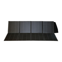 Petit panneau solaire monocristallin noir léger et pliable pour l'extérieur, sac de charge 200W-500W portable