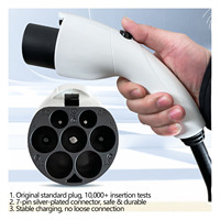 Nuevo Cargador de Pared para Vehículos Eléctricos GBT de 7KW con Interfaz GBT, Accesorio de Tarjeta de Proximidad, Color Blanco, para BYD, NIO, XPeng, Li Auto, Volkswagen