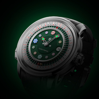 Montre automatique Lucky Harvey Poker Roulette pour deux joueurs, 43 mm, acier 316L, saphir, casino, ZLS302