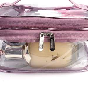 Bolsa de Maquillaje Transparente de PVC Premium, Transpirable, Unisex, de Lujo, Impermeable, <span class=keywords><strong>con</strong></span> Cierre de Cremallera, de Gran Capacidad - Product Image 3