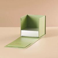 Boîte à gâteaux magnétique de luxe avec fenêtre Boîte-cadeau à dessert en carton rigide avec couvercle transparent Idéal pour les gâteaux et les pâtisseries de qualité supérieure