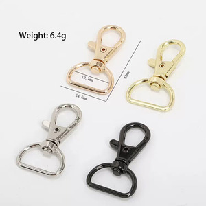Hợp Kim Kim Loại Kích Hoạt Snap Hook D Vòng Xoay Mùa Xuân Báo Chí Cá Miệng Khóa Snap Hook Túi Phần Cứng Cho Túi Xách Keychain Dây Buộc - Product Image 6