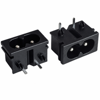 Prise d'alimentation C8, montage sur panneau en forme de 8, 2 broches, prise secteur AC à clipser, 2,5 A 250 V, pour adaptateur de bureau, chargeur d'ordinateur portable