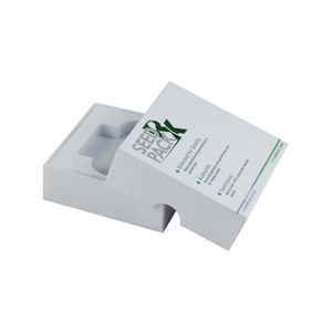 Wholesale Recyclable Rigid Plantable Paper Seed Packaging 2 piece Gift Box With blister And Eva Foam Insert