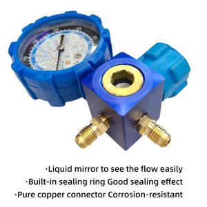 <span class=keywords><strong>Manifold</strong></span> De Baixa Pressão Medidor De Pressão Válvula De Medidor único Peças De Geladeira Para Ar Condicionado <span class=keywords><strong>ac</strong></span> Ferramentas Com Vidro De Visão - Product Image 3