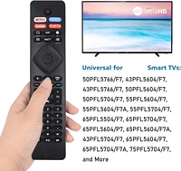 Control Remoto Universal NH800UP de Repuesto para Televisores Inteligentes Android LED LCD 4K 43PFL5766 50PFL5604 65PFL5504 65PFL5604 75PFL5704 y Más