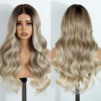 Perruque Remy en cheveux humains vietnamiens, ondulation naturelle, sans colle, haute densité, avec dentelle frontale HD, non traitée, courte, vente en gros