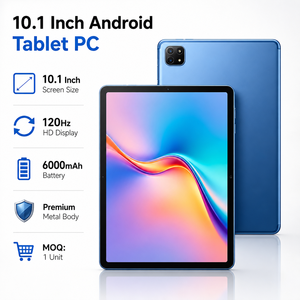 Tablette Android 10,1 pouces la plus vendue 2026, écran HD 120 Hz, corps métallique 6000 mAh, WiFi 5G, double haut-parleur, tablette PC pour affaires et études - Product Image 1